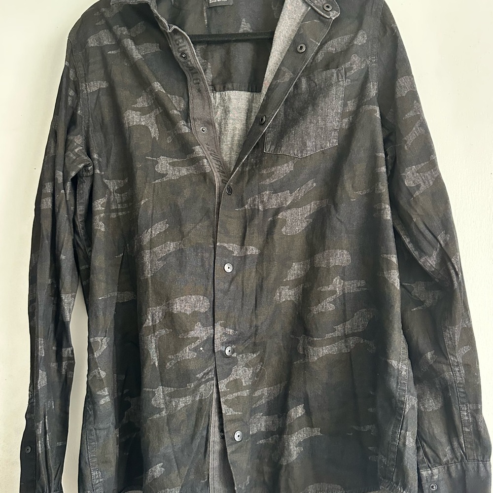 Buffalo David Bitton Gray and Black Lightweight Jacket